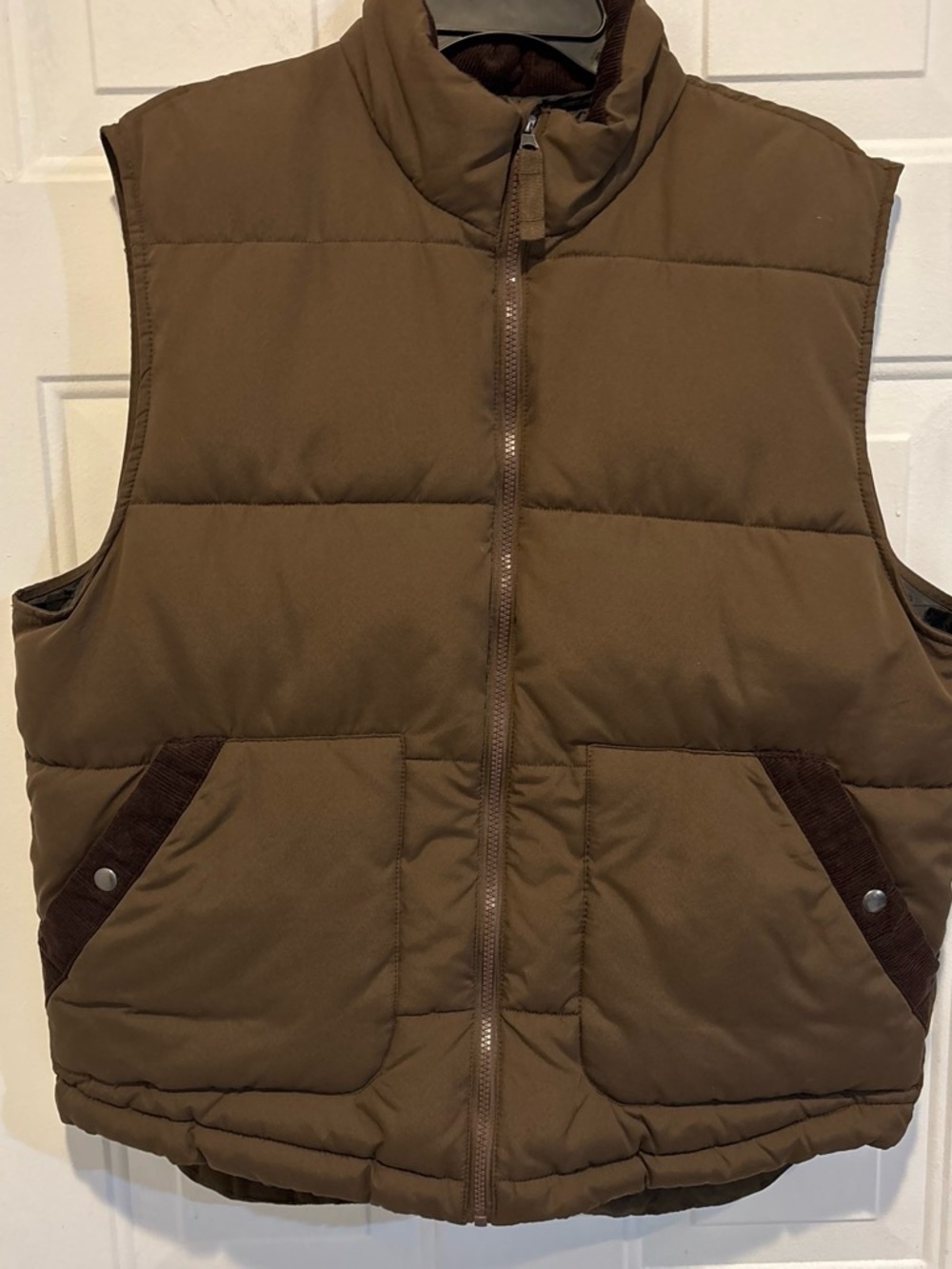 St. John's Bay Brown Quilted Puffer Vest